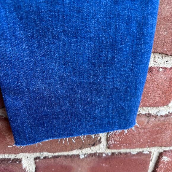 DL1961 $219 Mara Mid Rise Instasculpt Straight Jeans Stellar Raw Hem Women’s 30 - Picture 8 of 11